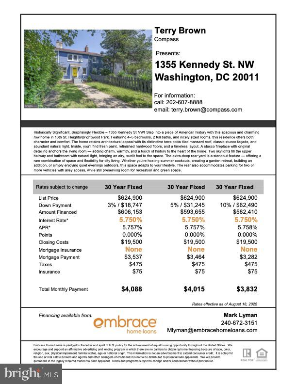 1355 KENNEDY ST NW, WASHINGTON, District Of Columbia 20011, 5 Bedrooms Bedrooms, ,2 BathroomsBathrooms,Residential,For sale,1355 KENNEDY ST NW,DCDC2213676 MLS # DCDC2213676
