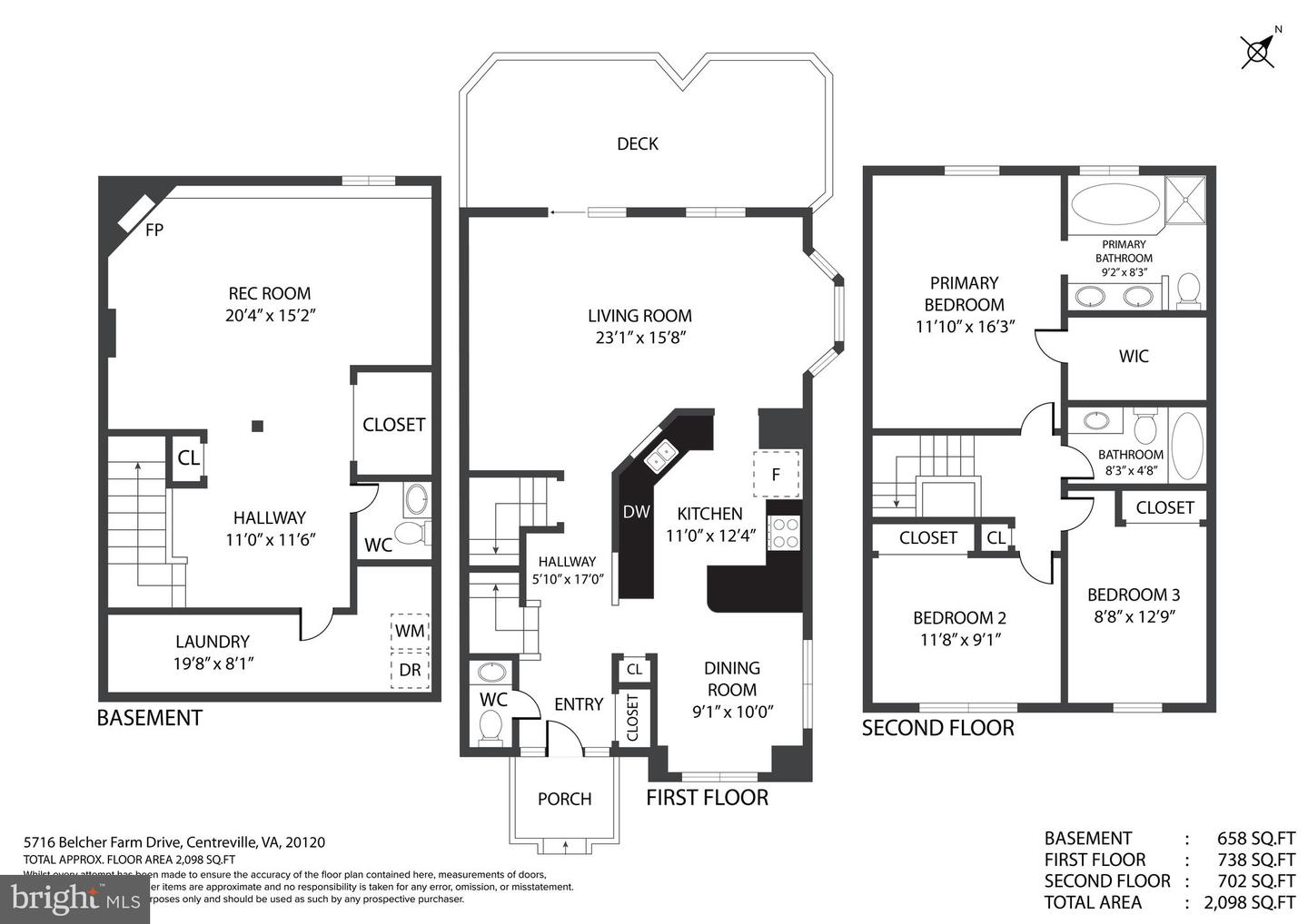 5716 BELCHER FARM DR, CENTREVILLE, Virginia 20120, 3 Bedrooms Bedrooms, ,2 BathroomsBathrooms,Residential,For sale,5716 BELCHER FARM DR,VAFX2259848 MLS # VAFX2259848