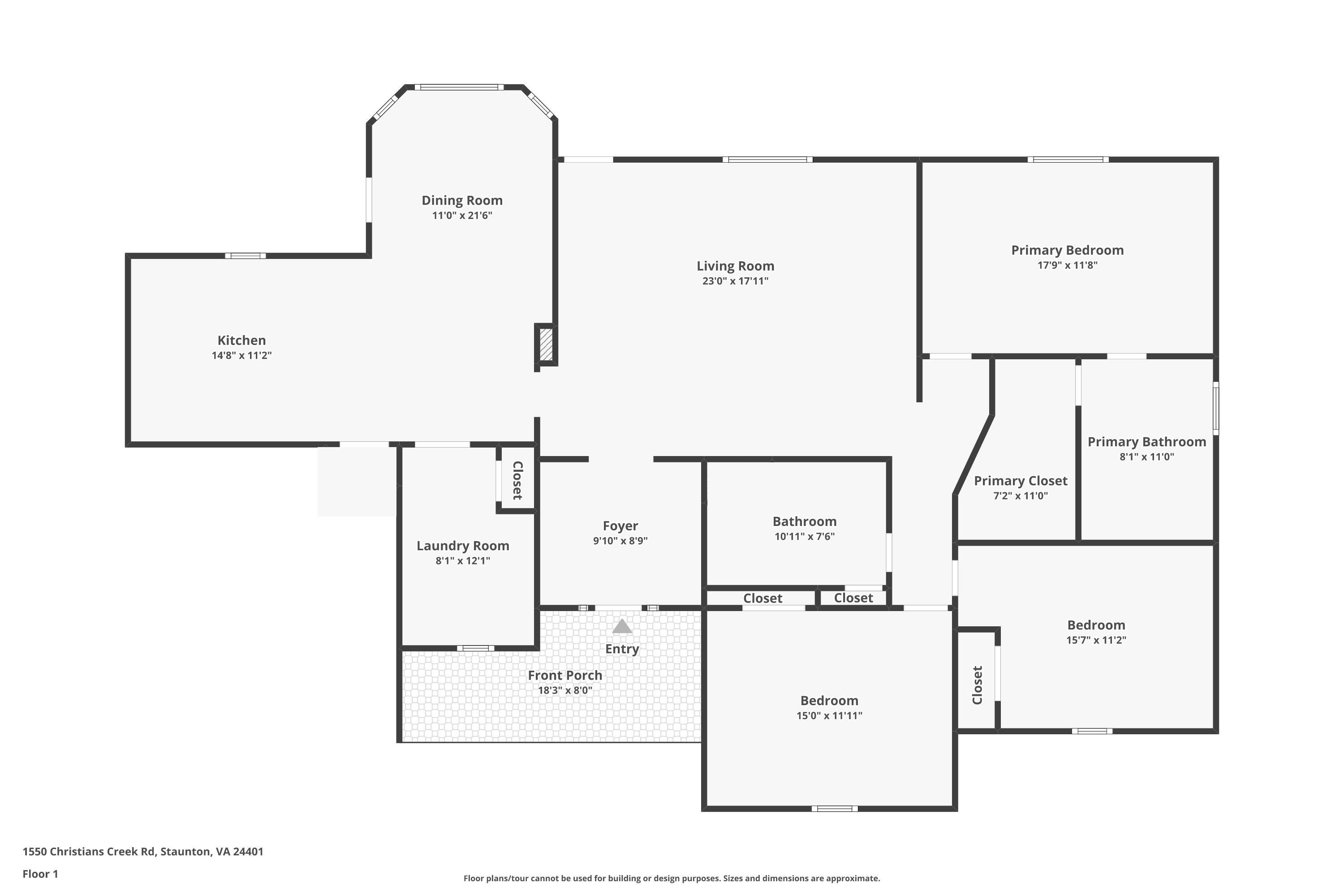 1550 CHRISTIANS CREEK RD, STAUNTON, Virginia 24401, 3 Bedrooms Bedrooms, ,2 BathroomsBathrooms,Residential,1550 CHRISTIANS CREEK RD,667817 MLS # 667817
