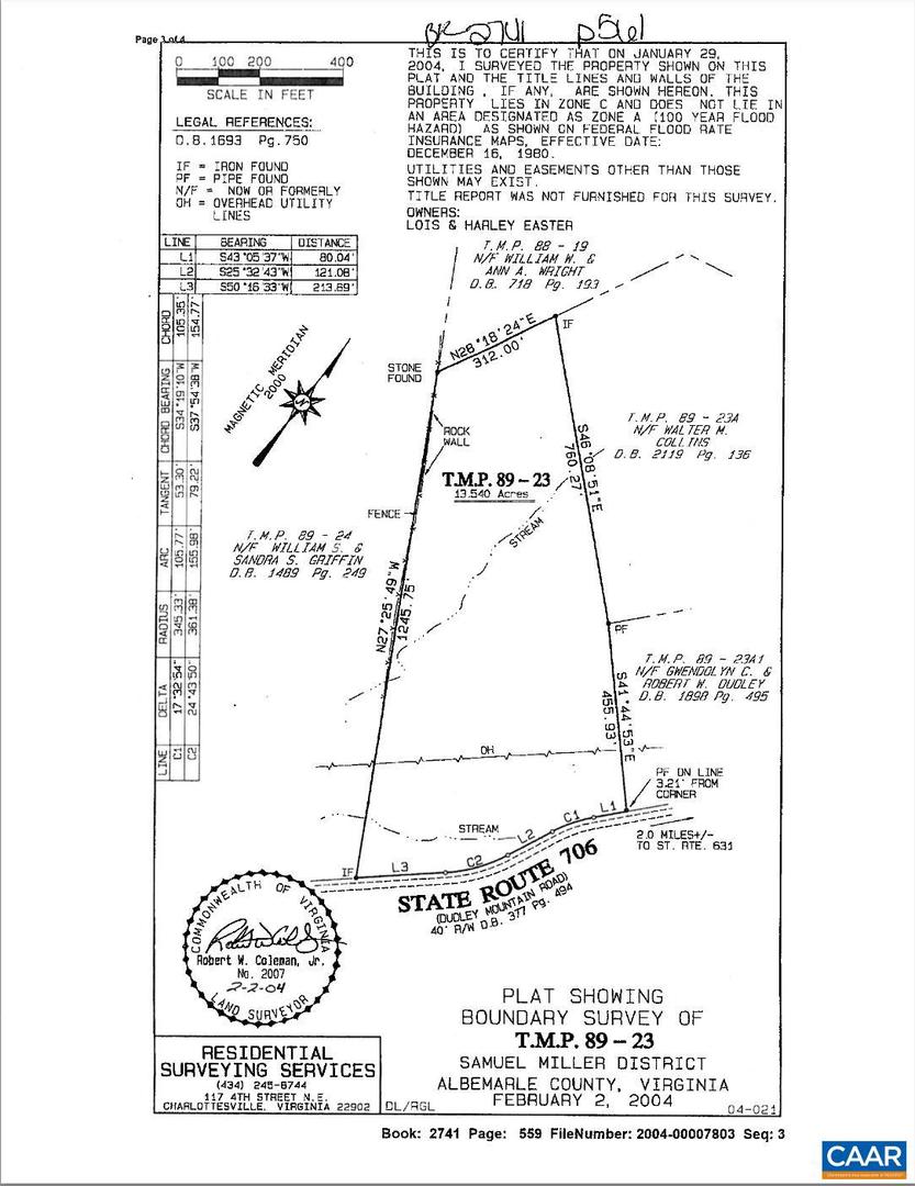 DUDLEY MOUNTAIN RD, NORTH GARDEN, Virginia 22959, ,Land,For sale,DUDLEY MOUNTAIN RD,667914 MLS # 667914