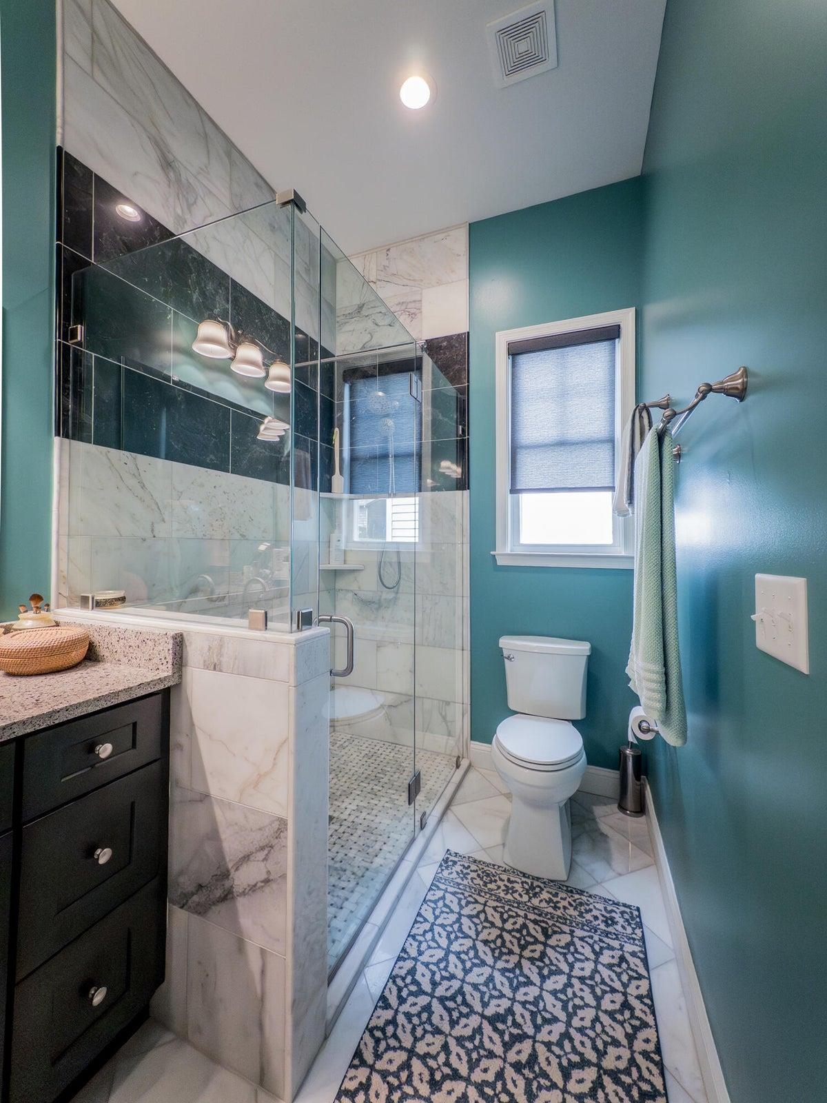 Primary bath on first floor.