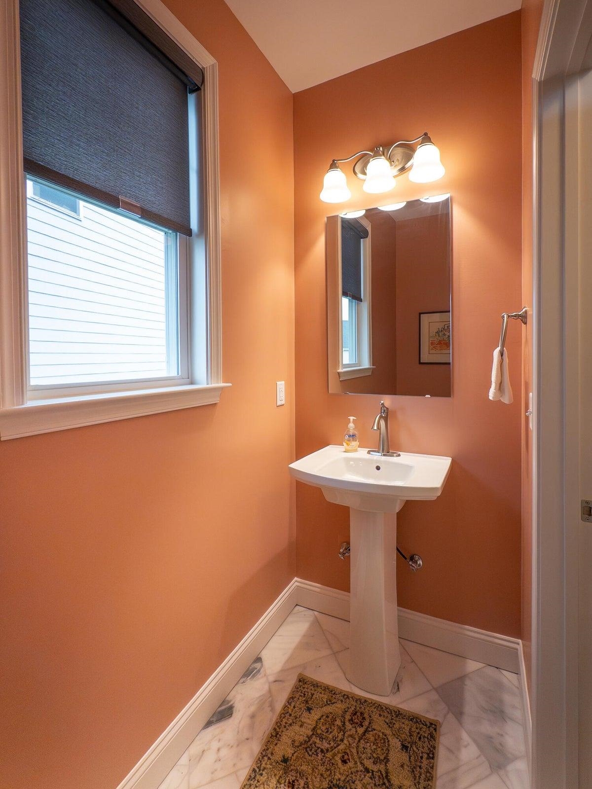 1st Fl. Half Bath in entrance hallway