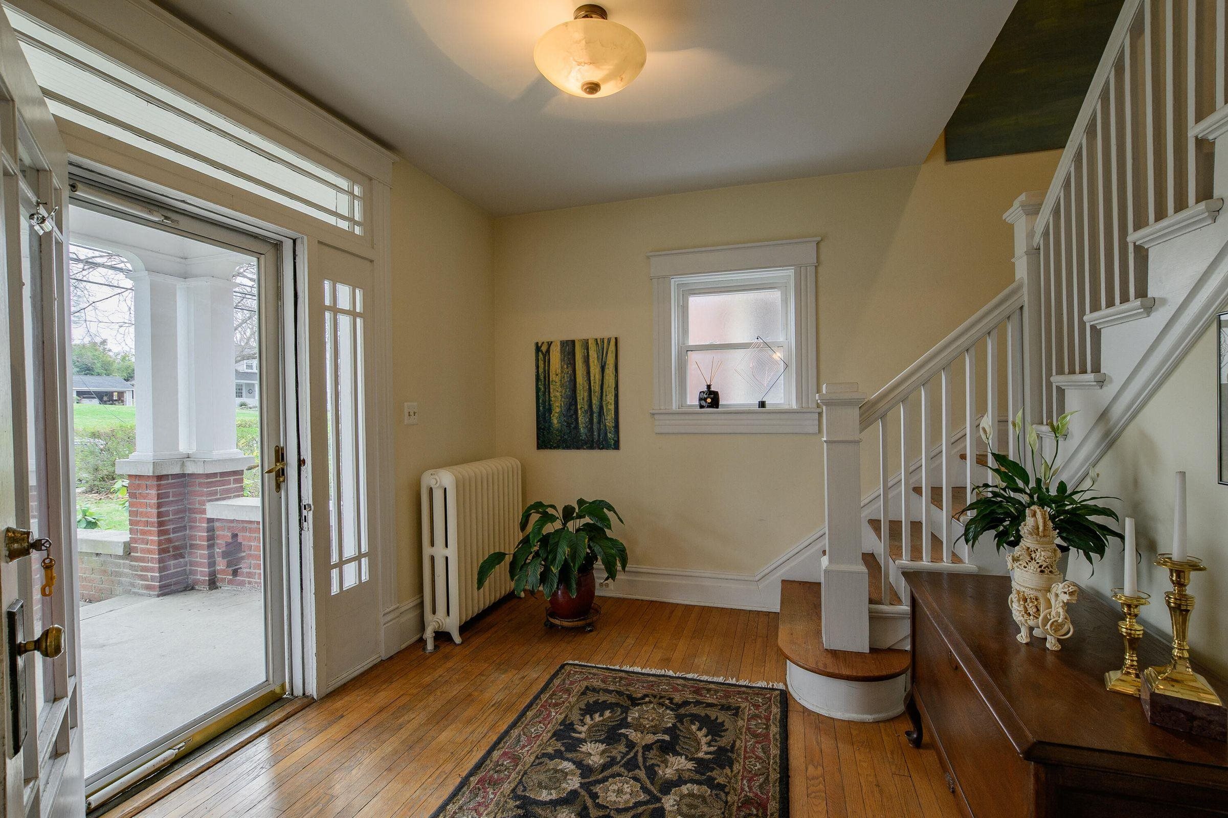 Beautiful, well-maintained heart pine wood floors throughout the home.
