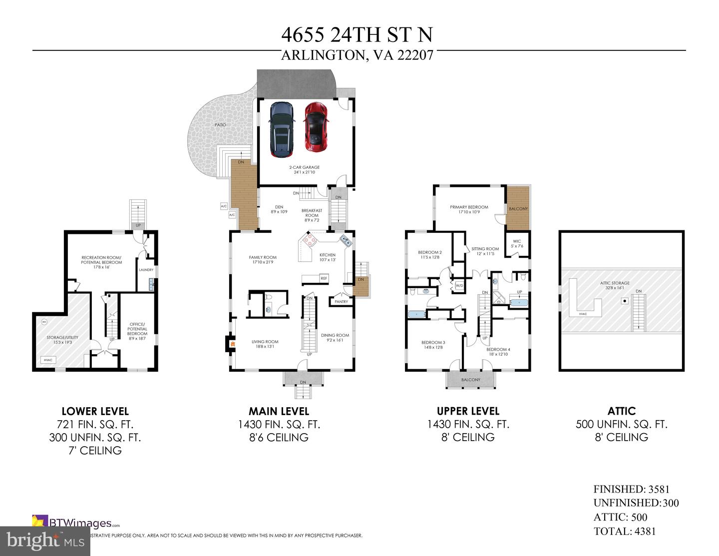 4655 24TH ST N, ARLINGTON, Virginia 22207, 5 Bedrooms Bedrooms, 7 Rooms Rooms,2 BathroomsBathrooms,Residential,For sale,4655 24TH ST N,VAAR2061770 MLS # VAAR2061770