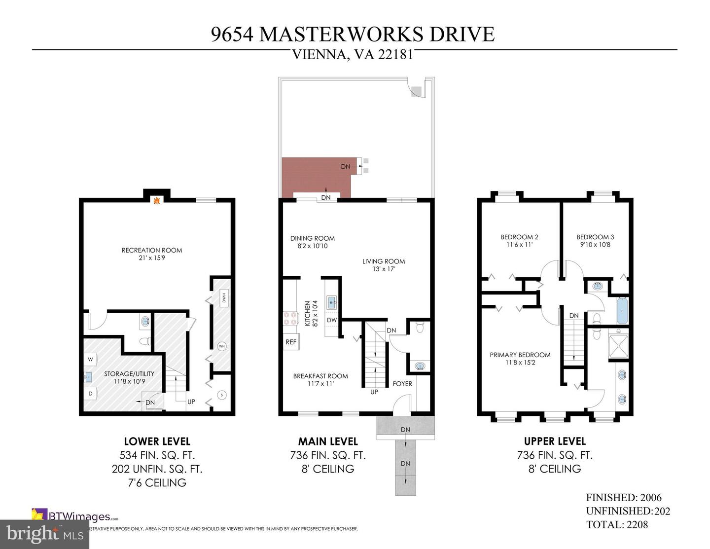 9654 MASTERWORKS DR, VIENNA, Virginia 22181, 3 Bedrooms Bedrooms, ,2 BathroomsBathrooms,Residential,For sale,9654 MASTERWORKS DR,VAFX2259546 MLS # VAFX2259546