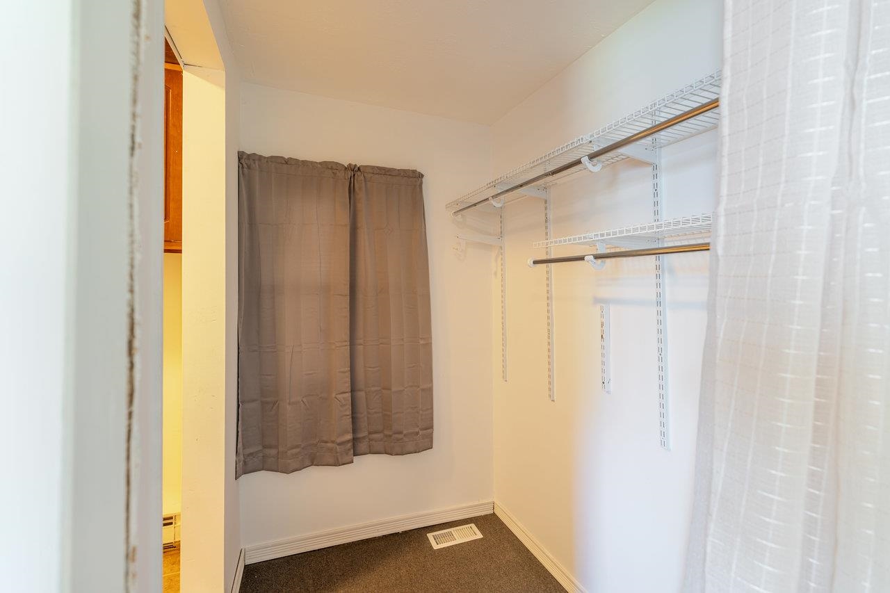 This closet accesses the laundry room.