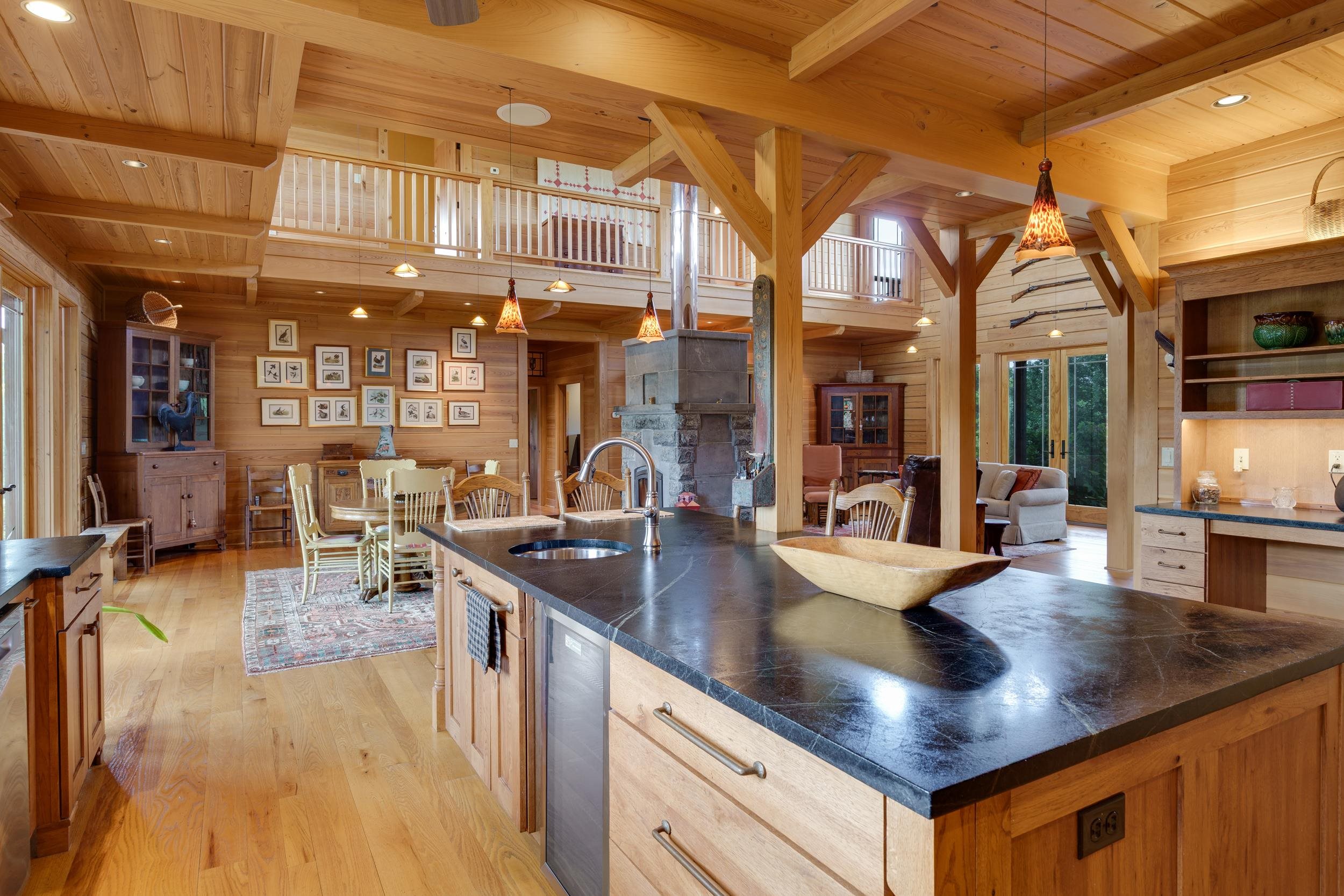 Again, gorgeous hard to find soapstone counters, prep sink, wine fridge, so much more