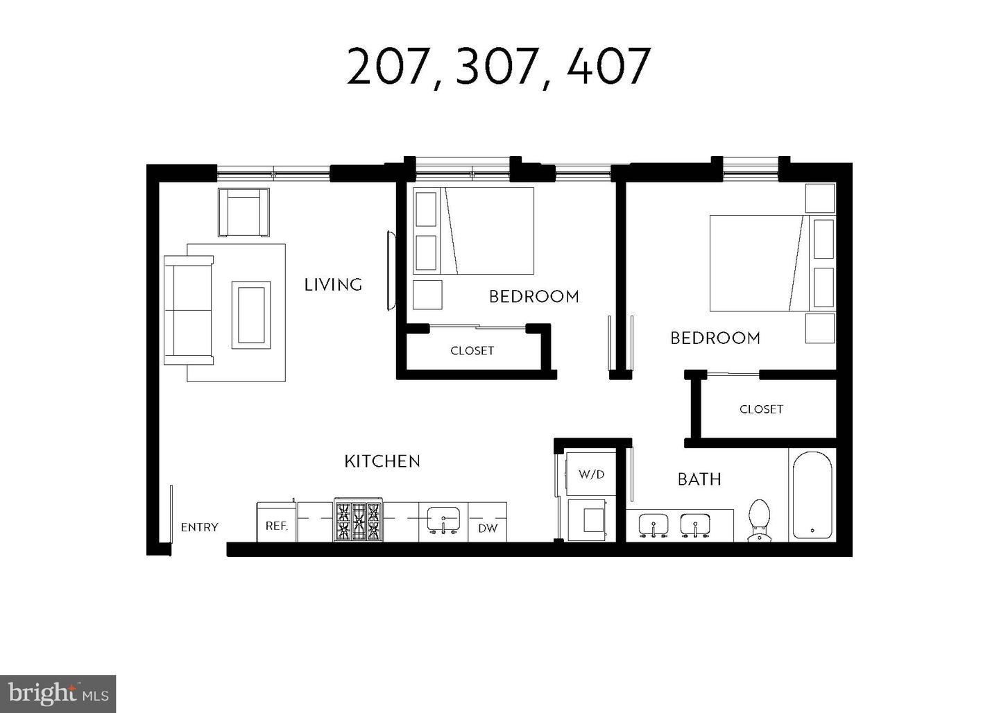 1358 FLORIDA AVE NE #207, WASHINGTON, District Of Columbia 20002, 2 Bedrooms Bedrooms, ,1 BathroomBathrooms,Residential,For sale,1358 FLORIDA AVE NE #207,DCDC2215956 MLS # DCDC2215956