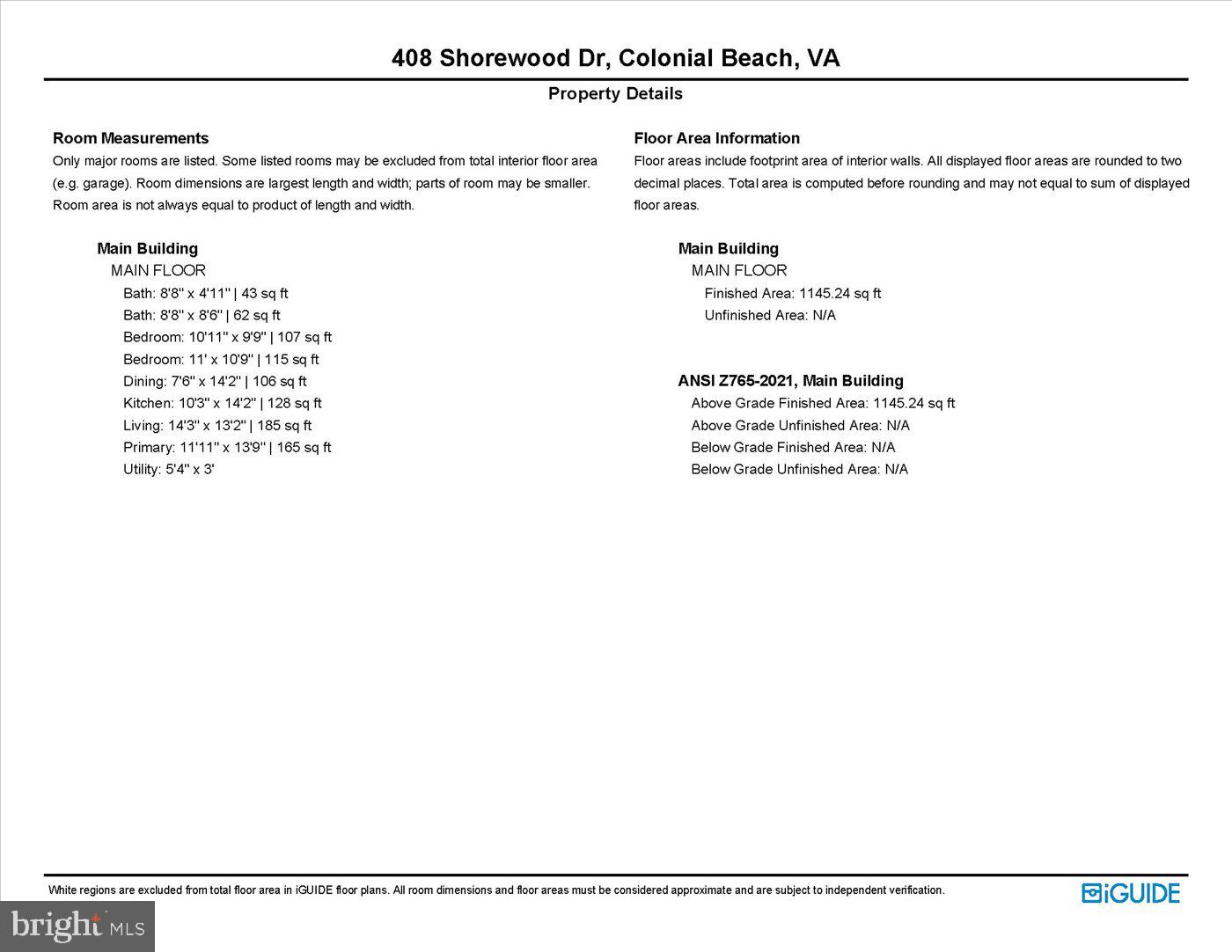408 SHOREWOOD DR, COLONIAL BEACH, Virginia 22443, 3 Bedrooms Bedrooms, ,2 BathroomsBathrooms,Residential,For sale,408 SHOREWOOD DR,VAWE2009596 MLS # VAWE2009596