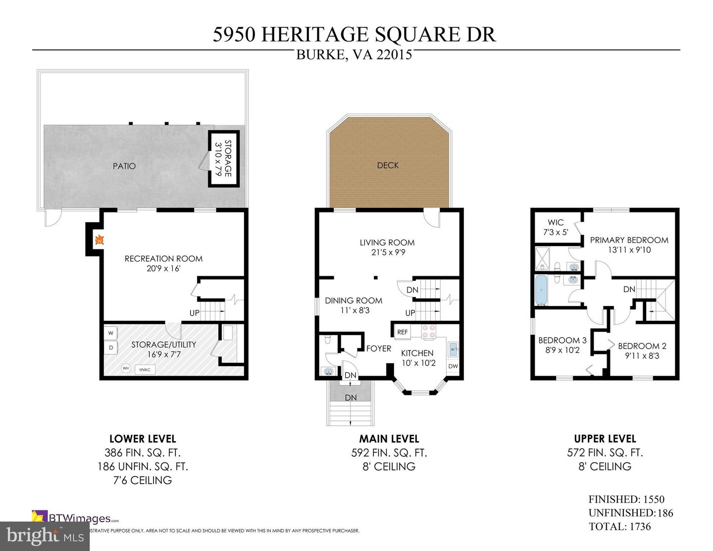 5950 HERITAGE SQUARE DR, BURKE, Virginia 22015, 3 Bedrooms Bedrooms, ,2 BathroomsBathrooms,Residential,For sale,5950 HERITAGE SQUARE DR,VAFX2261826 MLS # VAFX2261826