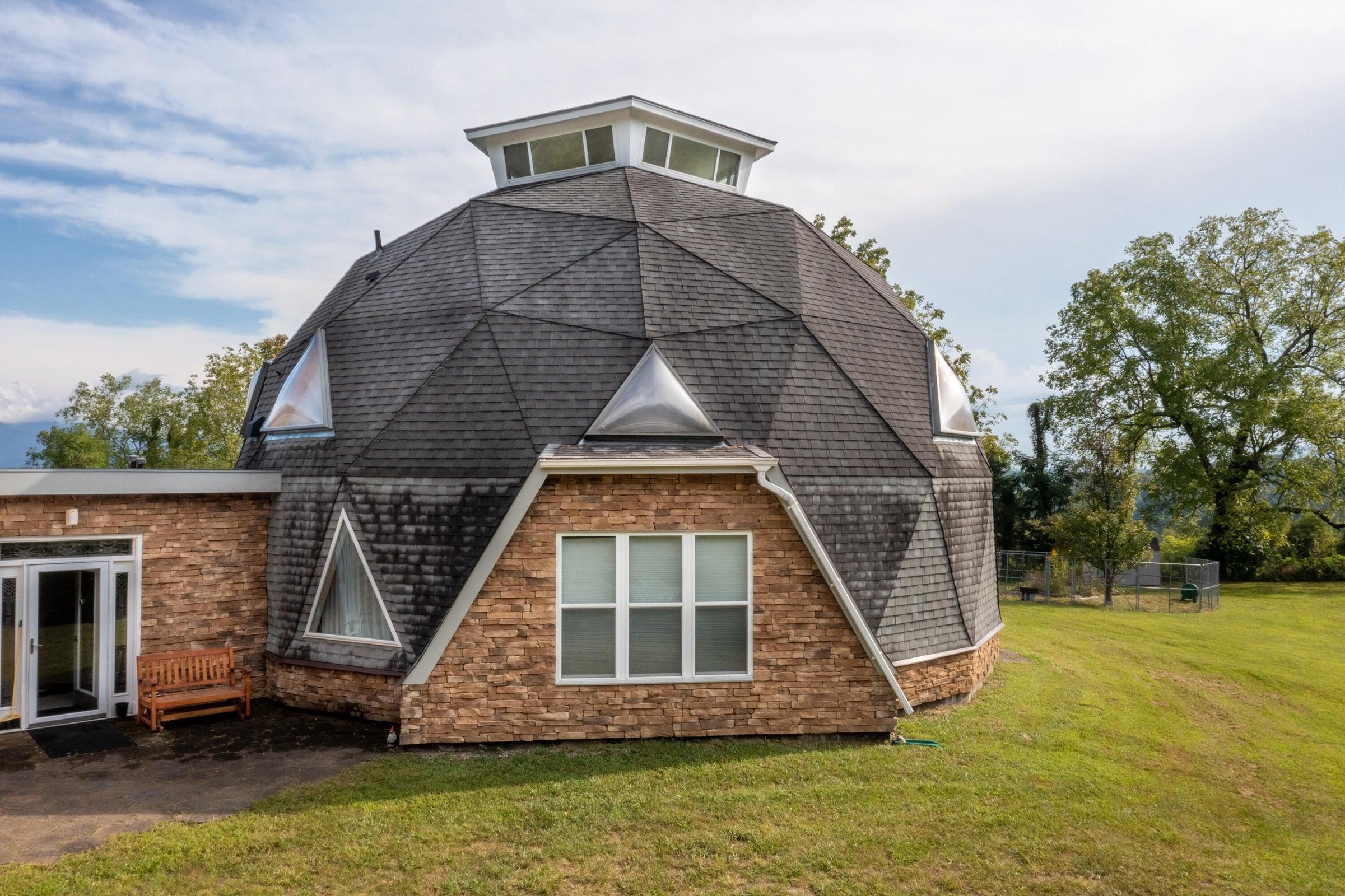 The main dome -- with 3 levels, unique open floor plan . . . and a cupola!