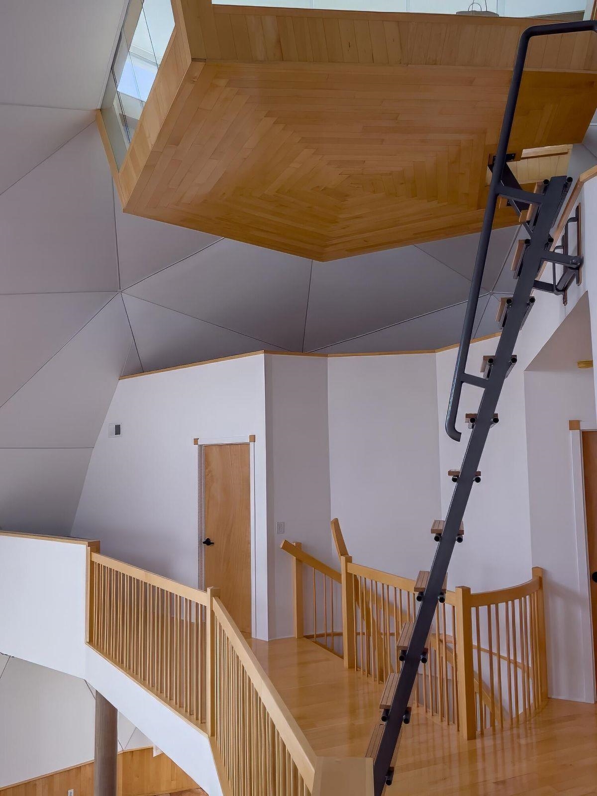Stairs from 2nd fl. loft to third floor/Cupola