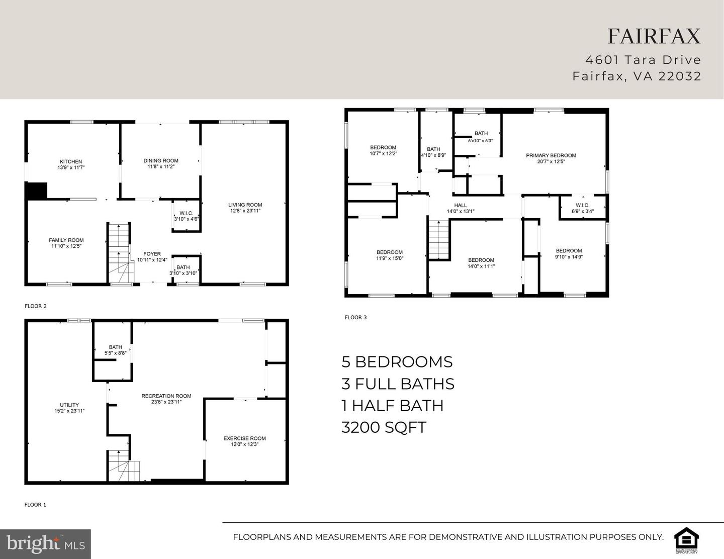 4601 TARA DR, FAIRFAX, Virginia 22032, 5 Bedrooms Bedrooms, ,3 BathroomsBathrooms,Residential,For sale,4601 TARA DR,VAFX2252840 MLS # VAFX2252840