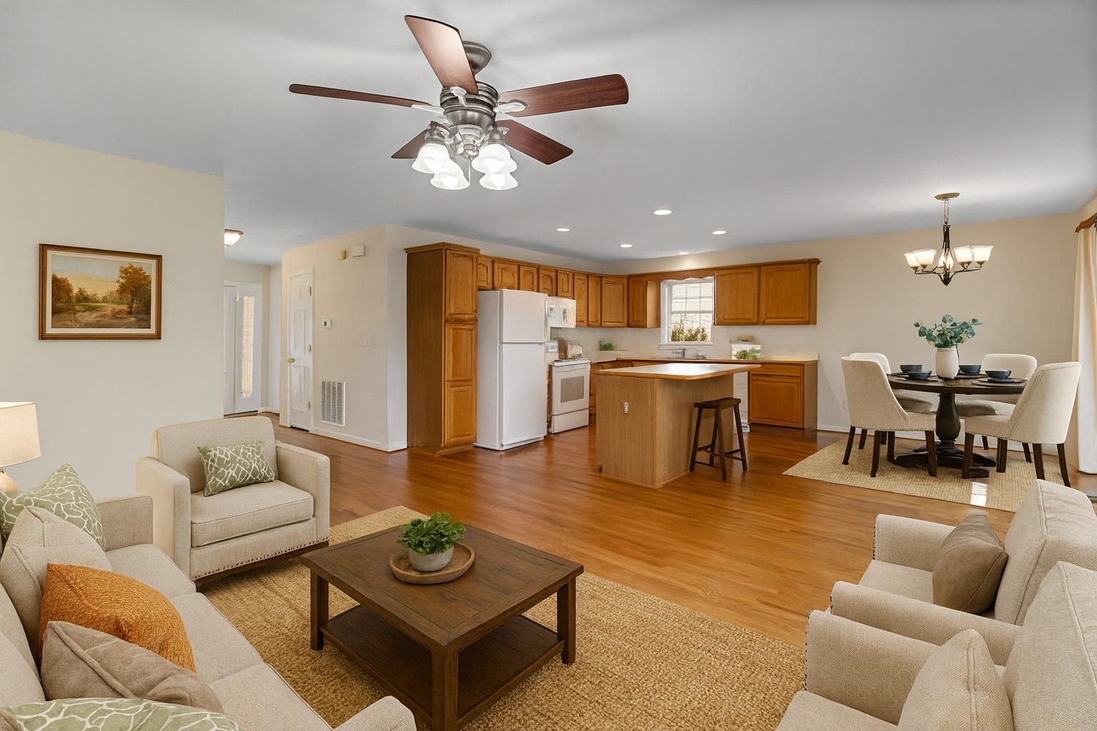 Room Shown with Virtual Staging for Inspiration