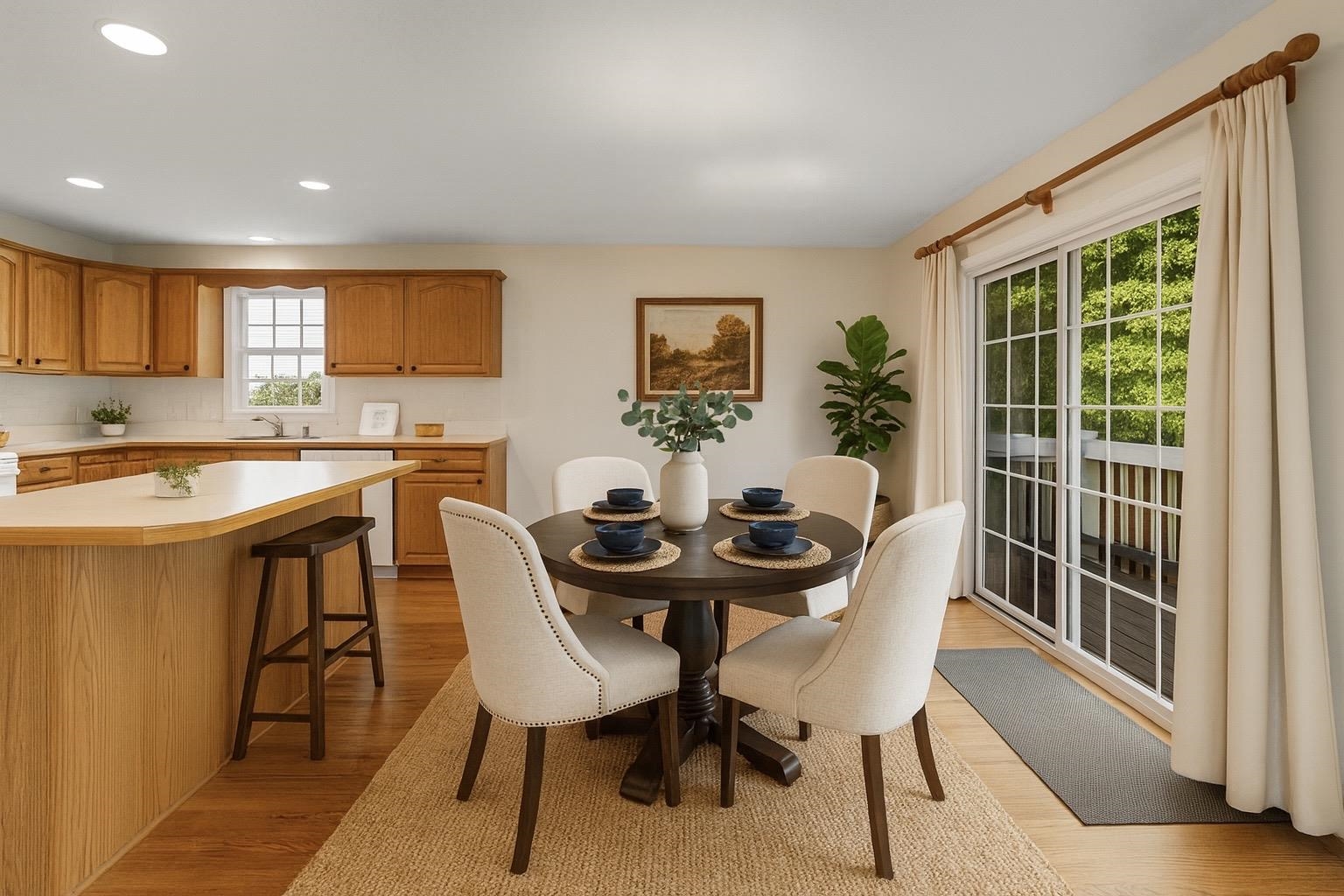 Room Shown with Virtual Staging for Inspiration