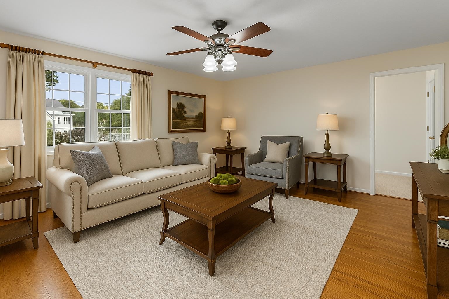 Room Shown with Virtual Staging for Inspiration