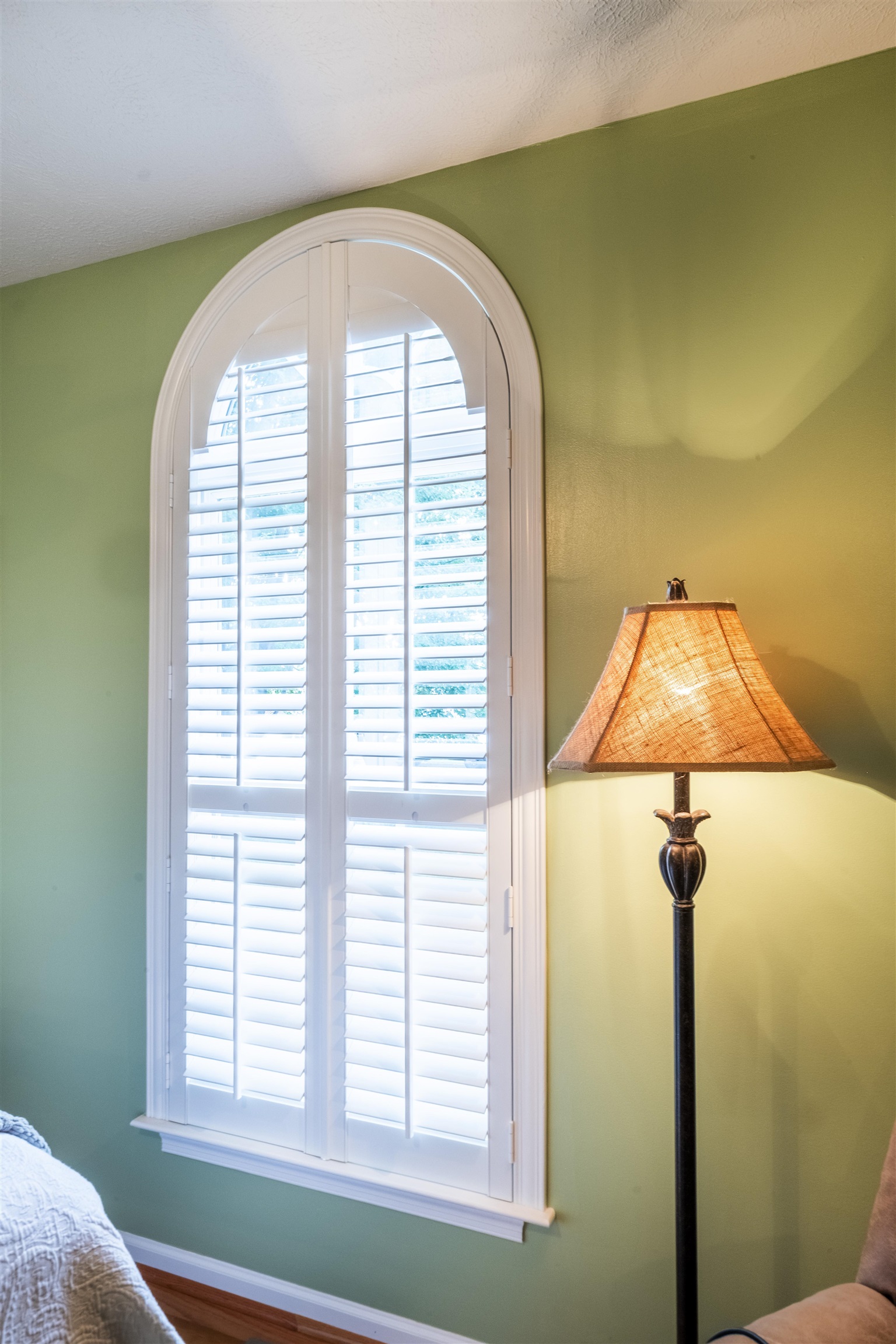 Custom window shutters throughout