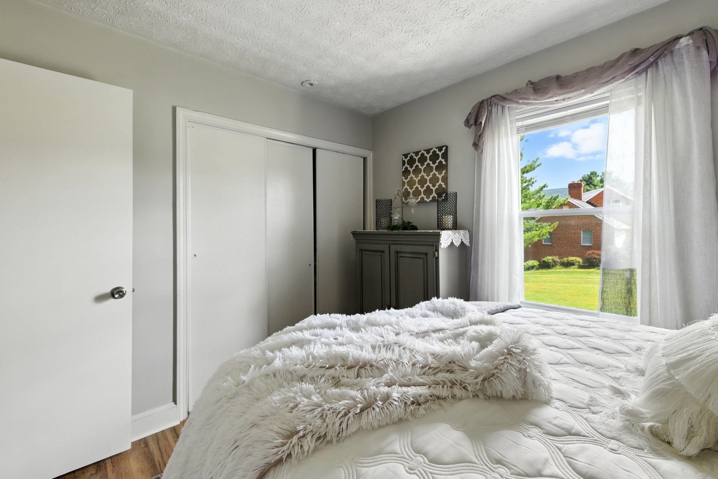 Bedroom #3 has a larger closet.