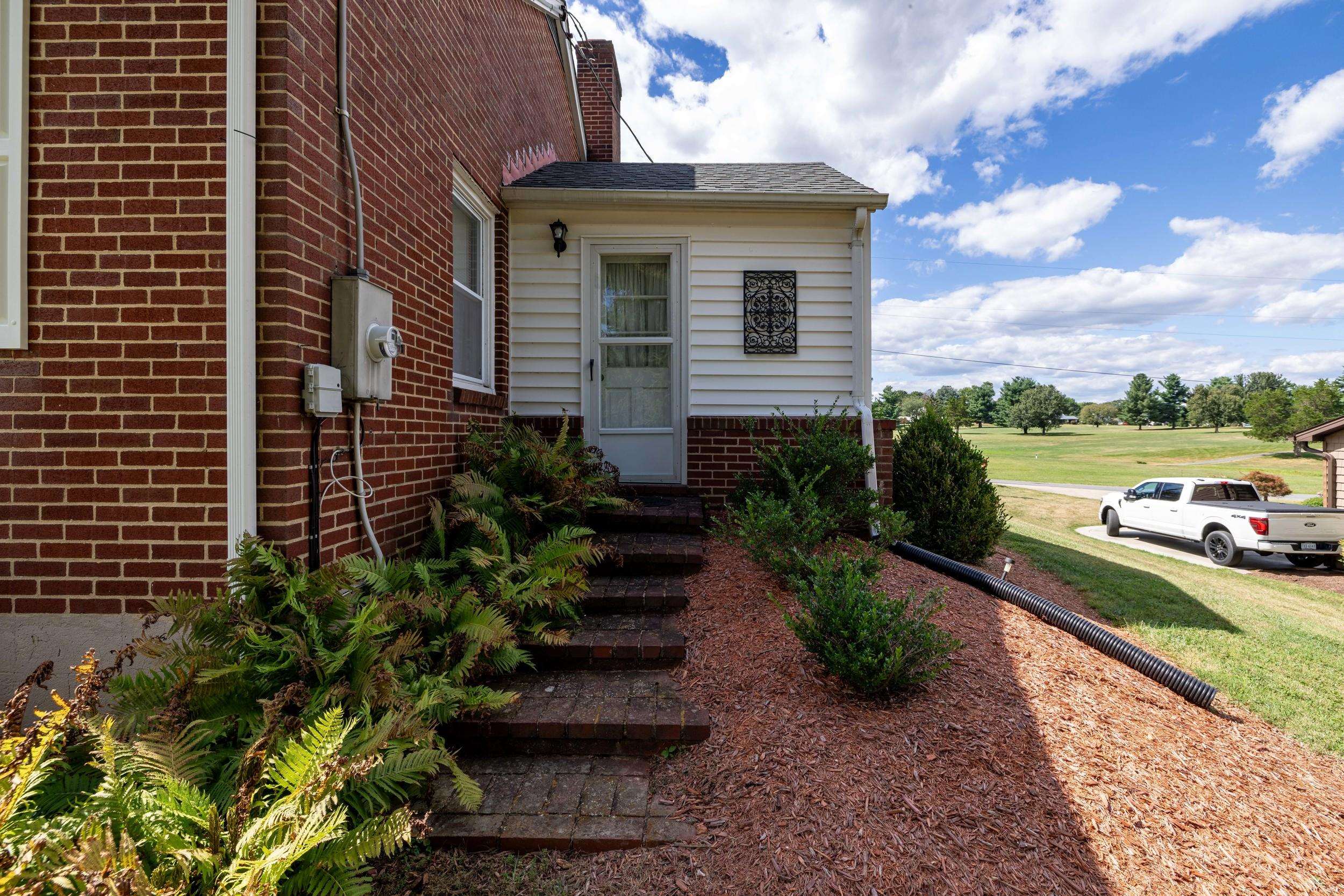 Sunroom's backyard access door