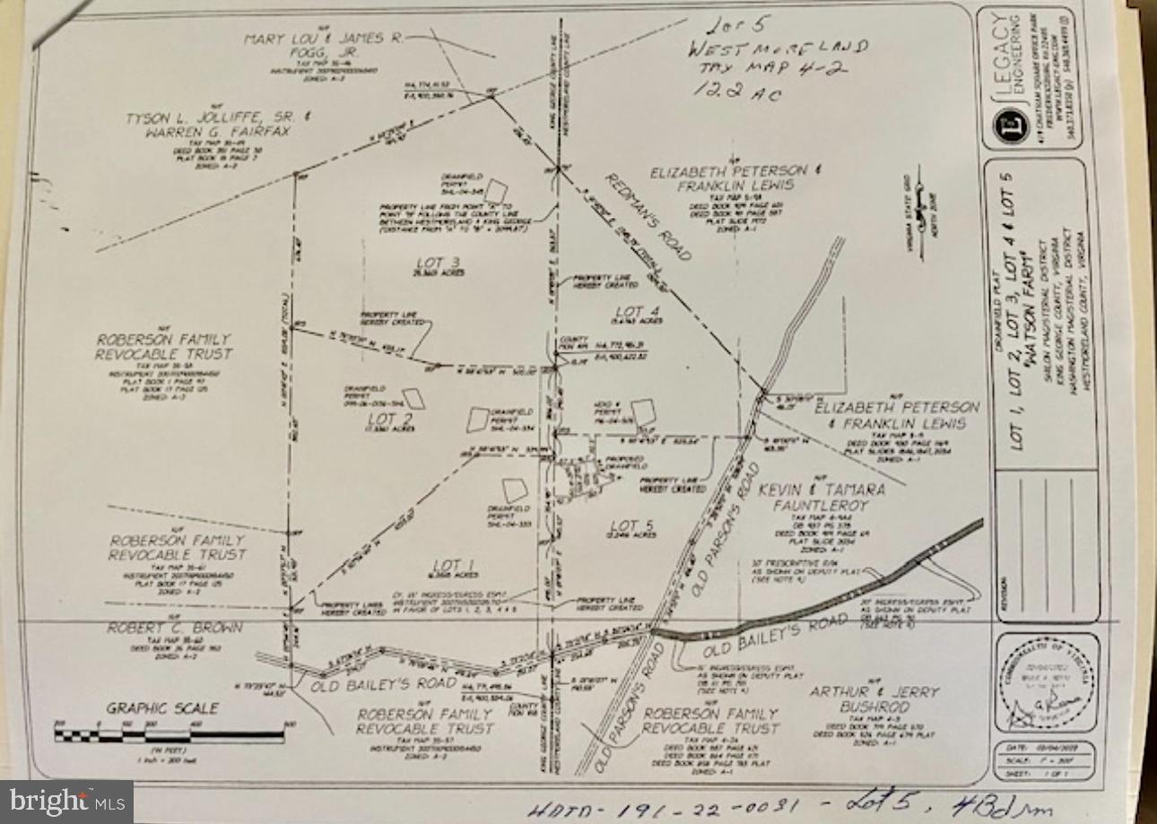 LOT 5 WESTMORELAND 4-2, COLONIAL BEACH, Virginia 22443, ,Land,For sale,LOT 5 WESTMORELAND 4-2,VAWE2009680 MLS # VAWE2009680