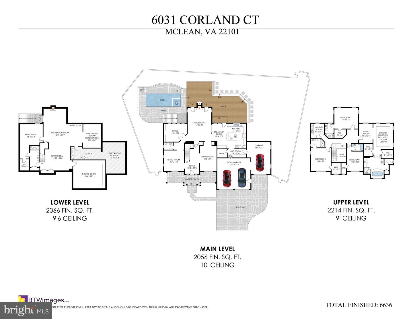 6031 CORLAND CT, MCLEAN, Virginia 22101, 5 Bedrooms Bedrooms, 11 Rooms Rooms,5 BathroomsBathrooms,Residential,For sale,6031 CORLAND CT,VAFX2258604 MLS # VAFX2258604