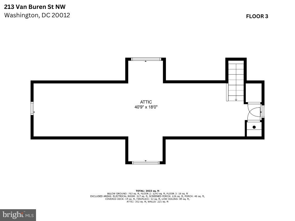 213 VAN BUREN ST NW, WASHINGTON, District Of Columbia 20012, 3 Bedrooms Bedrooms, ,2 BathroomsBathrooms,Residential,For sale,213 VAN BUREN ST NW,DCDC2220214 MLS # DCDC2220214
