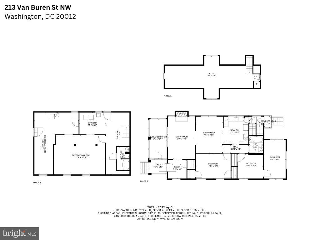 213 VAN BUREN ST NW, WASHINGTON, District Of Columbia 20012, 3 Bedrooms Bedrooms, ,2 BathroomsBathrooms,Residential,For sale,213 VAN BUREN ST NW,DCDC2220214 MLS # DCDC2220214