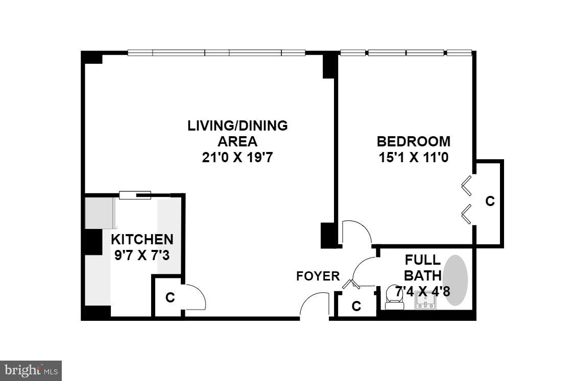 1545 18TH ST NW #303, WASHINGTON, District Of Columbia 20036, 1 Bedroom Bedrooms, ,1 BathroomBathrooms,Residential,For sale,1545 18TH ST NW #303,DCDC2193844 MLS # DCDC2193844
