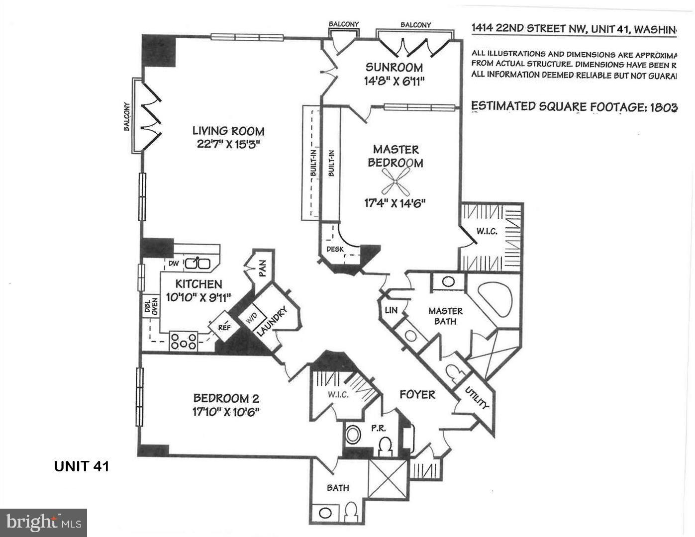 1414 22ND ST NW #41, WASHINGTON, District Of Columbia 20037, 2 Bedrooms Bedrooms, ,2 BathroomsBathrooms,Residential,For sale,1414 22ND ST NW #41,DCDC2217538 MLS # DCDC2217538