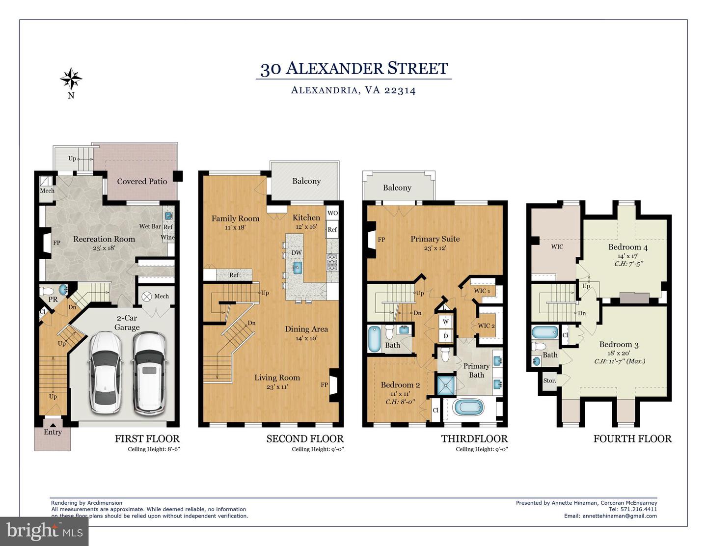 30 ALEXANDER ST, ALEXANDRIA, Virginia 22314, 4 Bedrooms Bedrooms, ,3 BathroomsBathrooms,Residential,For sale,30 ALEXANDER ST,VAAX2049070 MLS # VAAX2049070