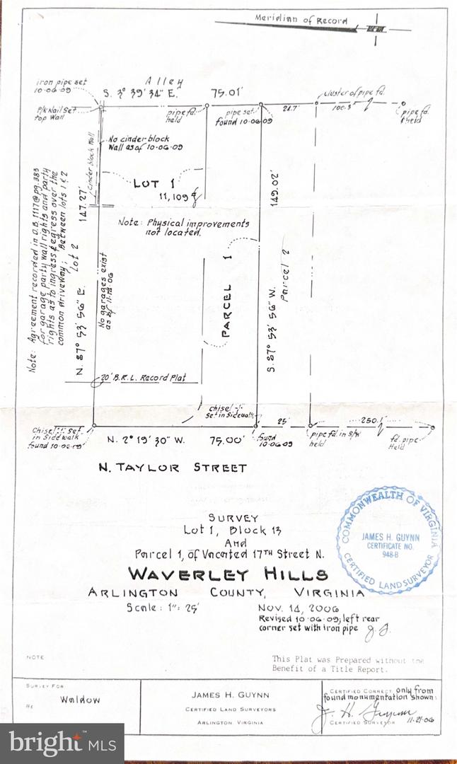 1801 N TAYLOR ST, ARLINGTON, Virginia 22207, ,Land,For sale,1801 N TAYLOR ST,VAAR2063218 MLS # VAAR2063218