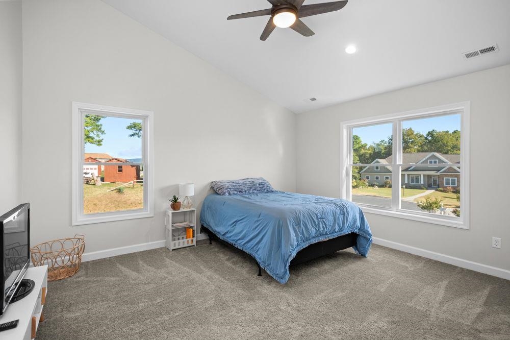 Northwest side off the loft area with 2 closets.