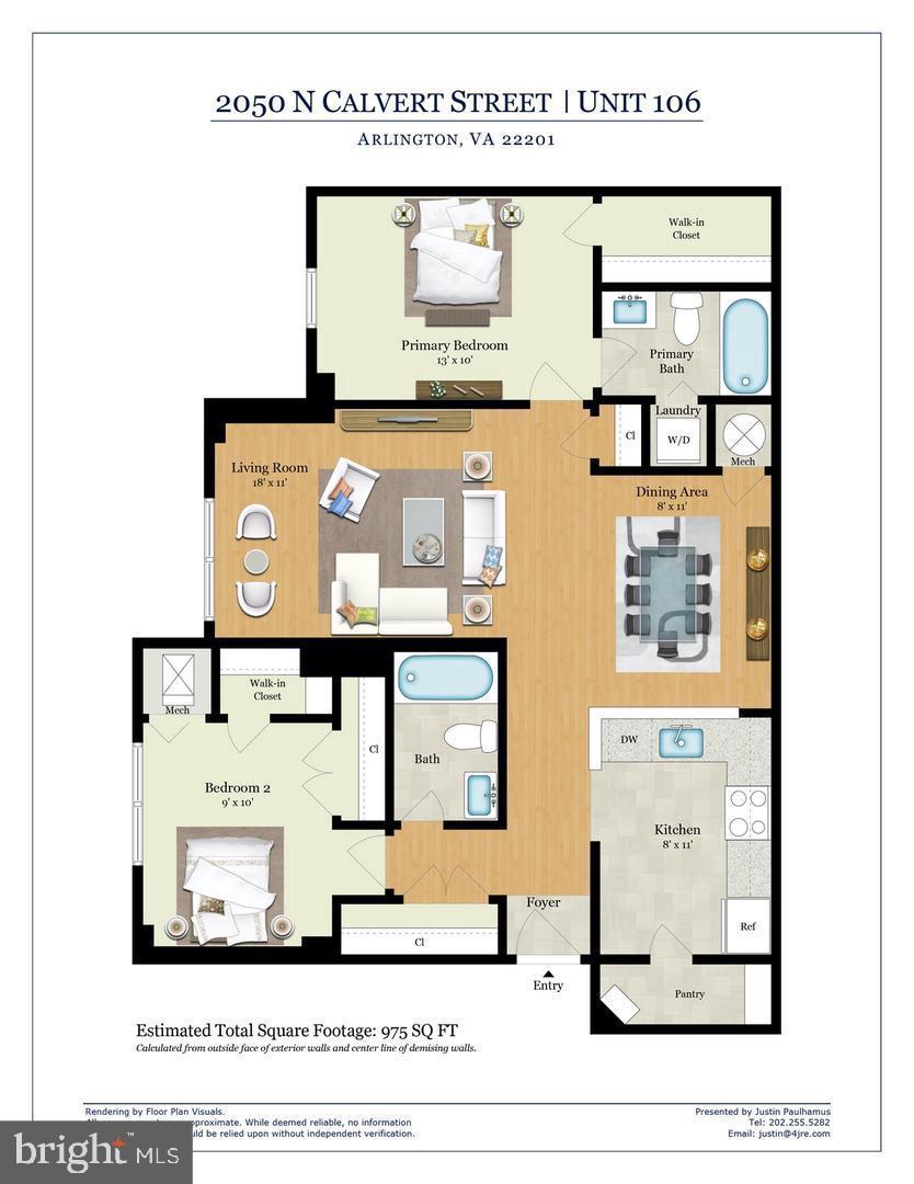 2050 N CALVERT ST #106, ARLINGTON, Virginia 22201, 2 Bedrooms Bedrooms, ,2 BathroomsBathrooms,Residential,For sale,2050 N CALVERT ST #106,VAAR2058288 MLS # VAAR2058288