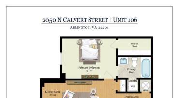 2050 N CALVERT ST #106, ARLINGTON, Virginia 22201, 2 Bedrooms Bedrooms, ,2 BathroomsBathrooms,Residential,For sale,2050 N CALVERT ST #106,VAAR2058288 MLS # VAAR2058288