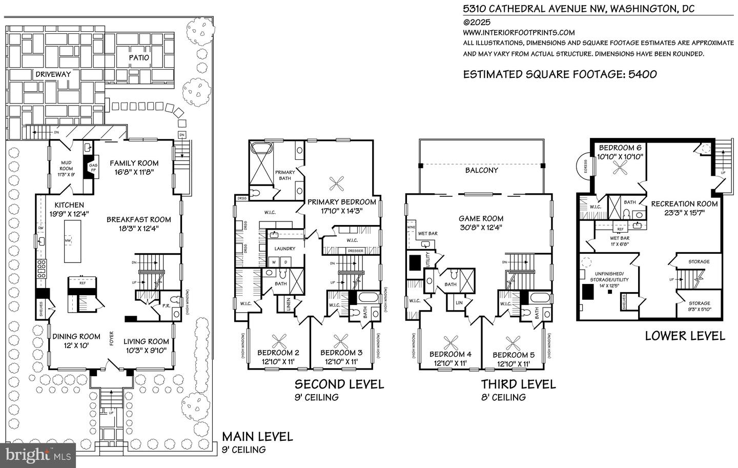 5310 CATHEDRAL AVE NW, WASHINGTON, District Of Columbia 20016, 6 Bedrooms Bedrooms, ,6 BathroomsBathrooms,Residential,For sale,5310 CATHEDRAL AVE NW,DCDC2221010 MLS # DCDC2221010