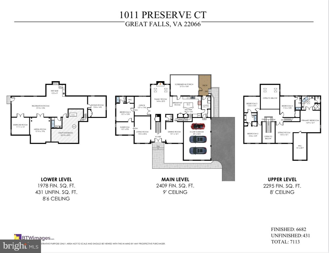 1011 PRESERVE CT, GREAT FALLS, Virginia 22066, 5 Bedrooms Bedrooms, ,5 BathroomsBathrooms,Residential,For sale,1011 PRESERVE CT,VAFX2265766 MLS # VAFX2265766