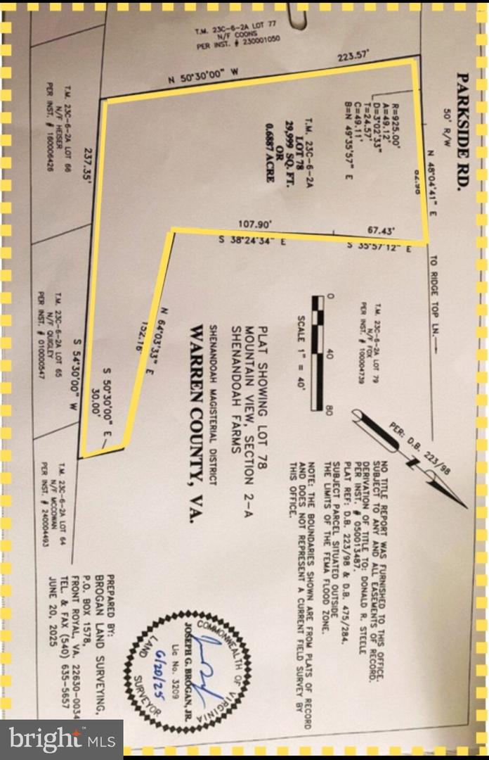 0 PARKSIDE, LINDEN, Virginia 22642, ,Land,For sale,0 PARKSIDE,VAWR2012298 MLS # VAWR2012298