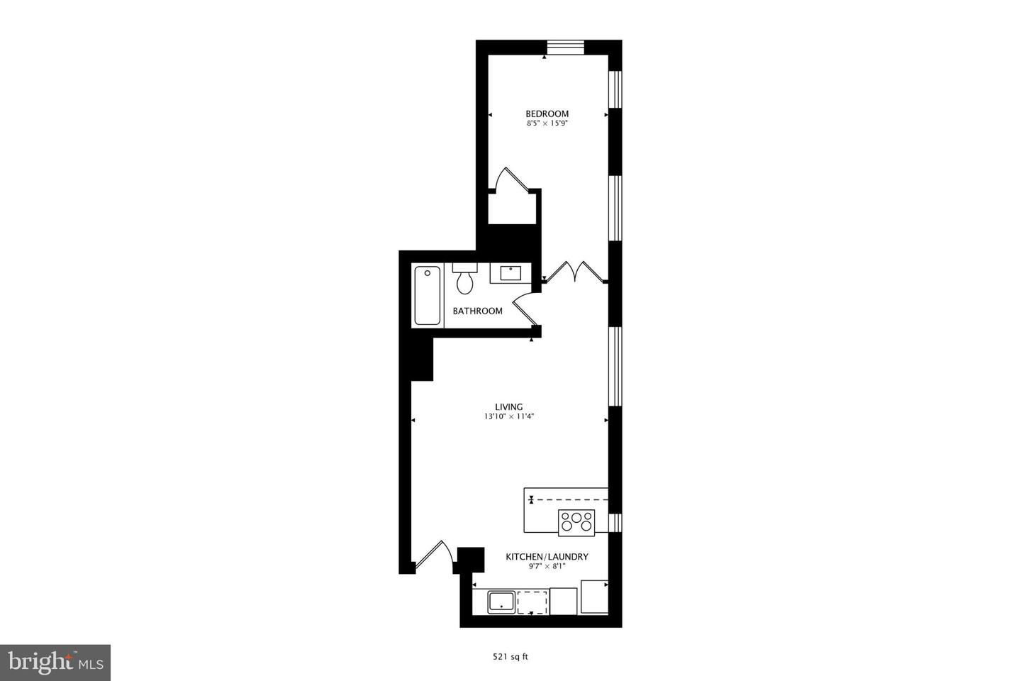 1125 12TH ST NW #31, WASHINGTON, District Of Columbia 20005, 1 Bedroom Bedrooms, 4 Rooms Rooms,1 BathroomBathrooms,Residential,For sale,1125 12TH ST NW #31,DCDC2221528 MLS # DCDC2221528