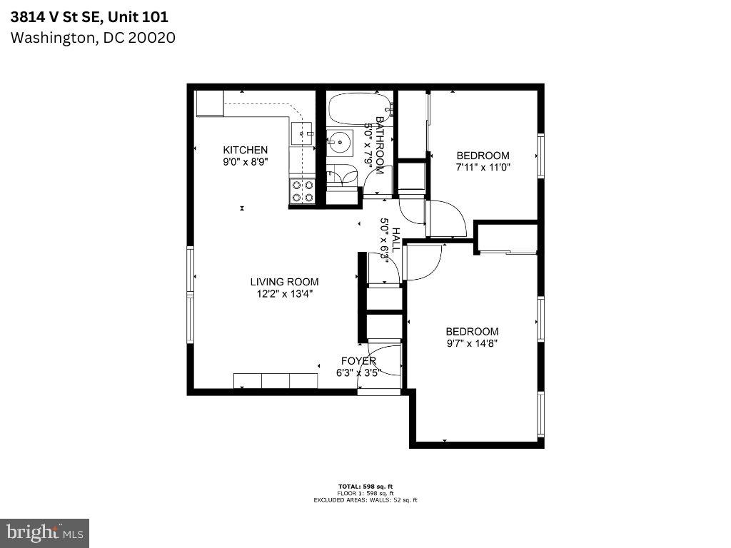 3814 V ST SE #101, WASHINGTON, District Of Columbia 20020, 2 Bedrooms Bedrooms, 3 Rooms Rooms,1 BathroomBathrooms,Residential,For sale,3814 V ST SE #101,DCDC2222436 MLS # DCDC2222436