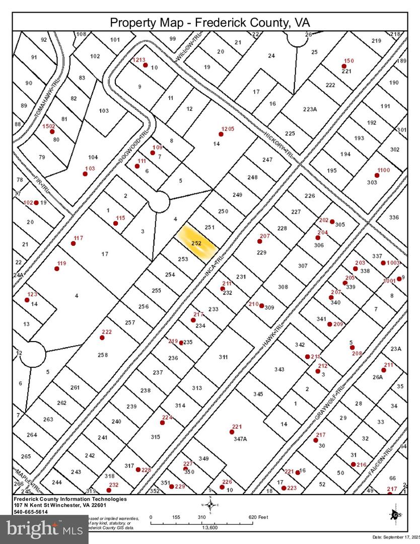 LOT 252 INCA TRL, WINCHESTER, Virginia 22602, ,Land,For sale,-LOT 252 INCA TRL,VAFV2036908 MLS # VAFV2036908
