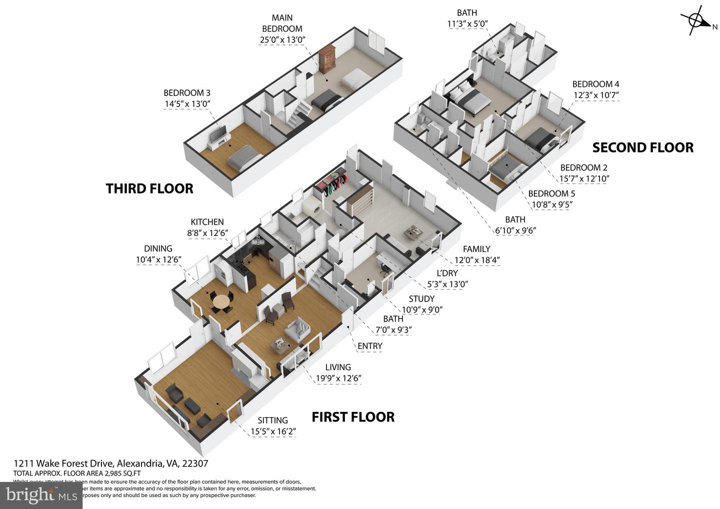 1211 WAKE FOREST DR, ALEXANDRIA, Virginia 22307, 4 Bedrooms Bedrooms, ,3 BathroomsBathrooms,Residential,For sale,1211 WAKE FOREST DR,VAFX2267178 MLS # VAFX2267178
