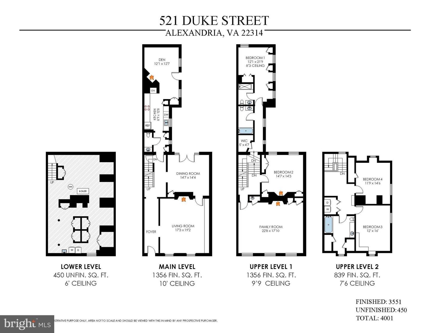 521 DUKE ST, ALEXANDRIA, Virginia 22314, 4 Bedrooms Bedrooms, ,3 BathroomsBathrooms,Residential,For sale,521 DUKE ST,VAAX2049632 MLS # VAAX2049632