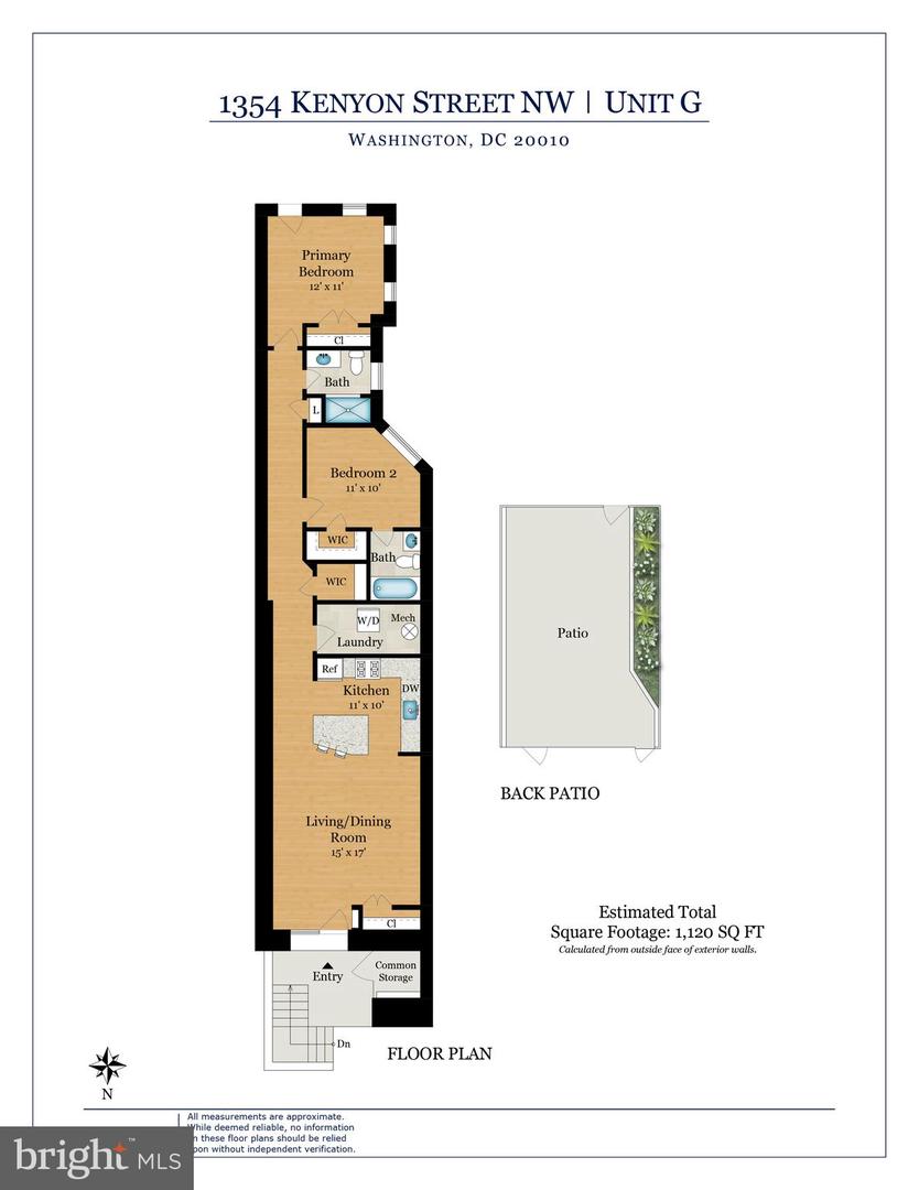 1354 KENYON ST NW #G, WASHINGTON, District Of Columbia 20010, 2 Bedrooms Bedrooms, ,2 BathroomsBathrooms,Residential,For sale,1354 KENYON ST NW #G,DCDC2190116 MLS # DCDC2190116