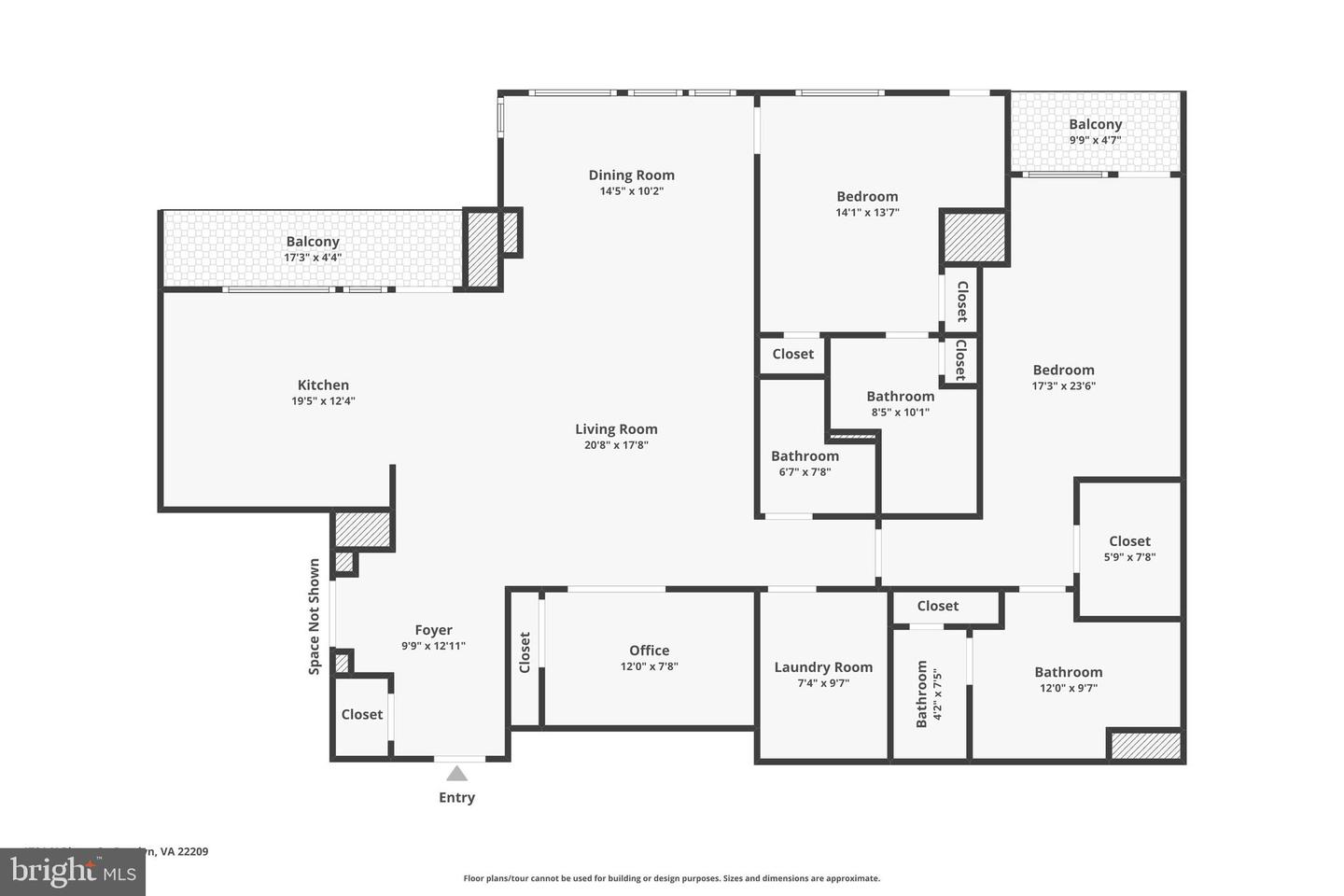 1781 N PIERCE ST #702, ARLINGTON, Virginia 22209, 2 Bedrooms Bedrooms, ,2 BathroomsBathrooms,Residential,For sale,1781 N PIERCE ST #702,VAAR2063730 MLS # VAAR2063730
