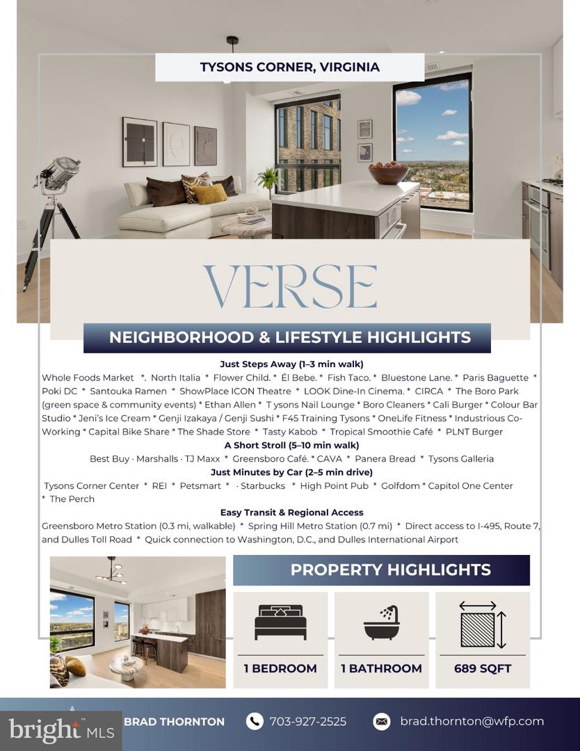 1650 SILVER HILL DR #1205, MCLEAN, Virginia 22102, 1 Bedroom Bedrooms, 4 Rooms Rooms,1 BathroomBathrooms,Residential,For sale,1650 SILVER HILL DR #1205,VAFX2268348 MLS # VAFX2268348