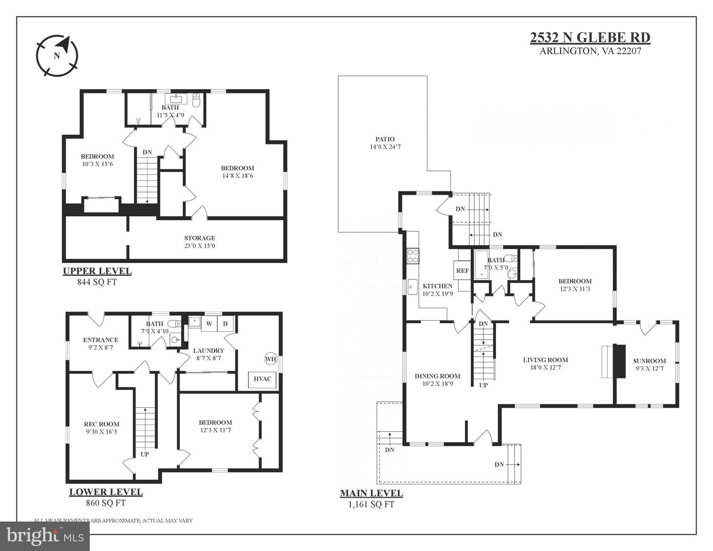 2532 N GLEBE RD N, ARLINGTON, Virginia 22207, 4 Bedrooms Bedrooms, ,3 BathroomsBathrooms,Residential,For sale,2532 N GLEBE RD N,VAAR2063450 MLS # VAAR2063450