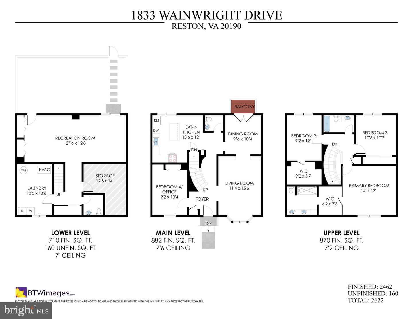 1833 WAINWRIGHT DR, RESTON, Virginia 20190, 4 Bedrooms Bedrooms, ,2 BathroomsBathrooms,Residential,For sale,1833 WAINWRIGHT DR,VAFX2268266 MLS # VAFX2268266