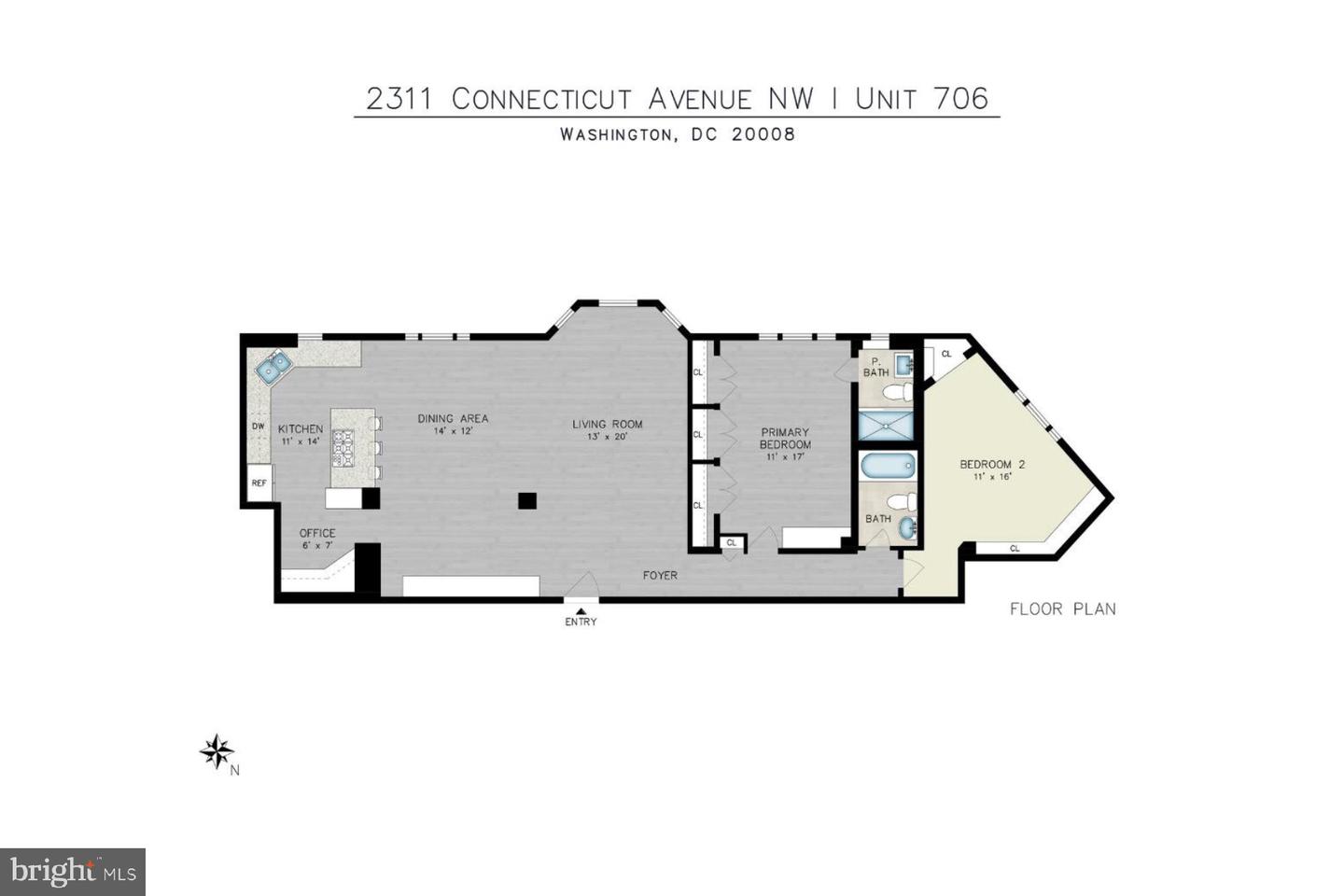 2311 CONNECTICUT AVE NW #706, WASHINGTON, District Of Columbia 20008, 2 Bedrooms Bedrooms, ,2 BathroomsBathrooms,Residential,For sale,2311 CONNECTICUT AVE NW #706,DCDC2224792 MLS # DCDC2224792
