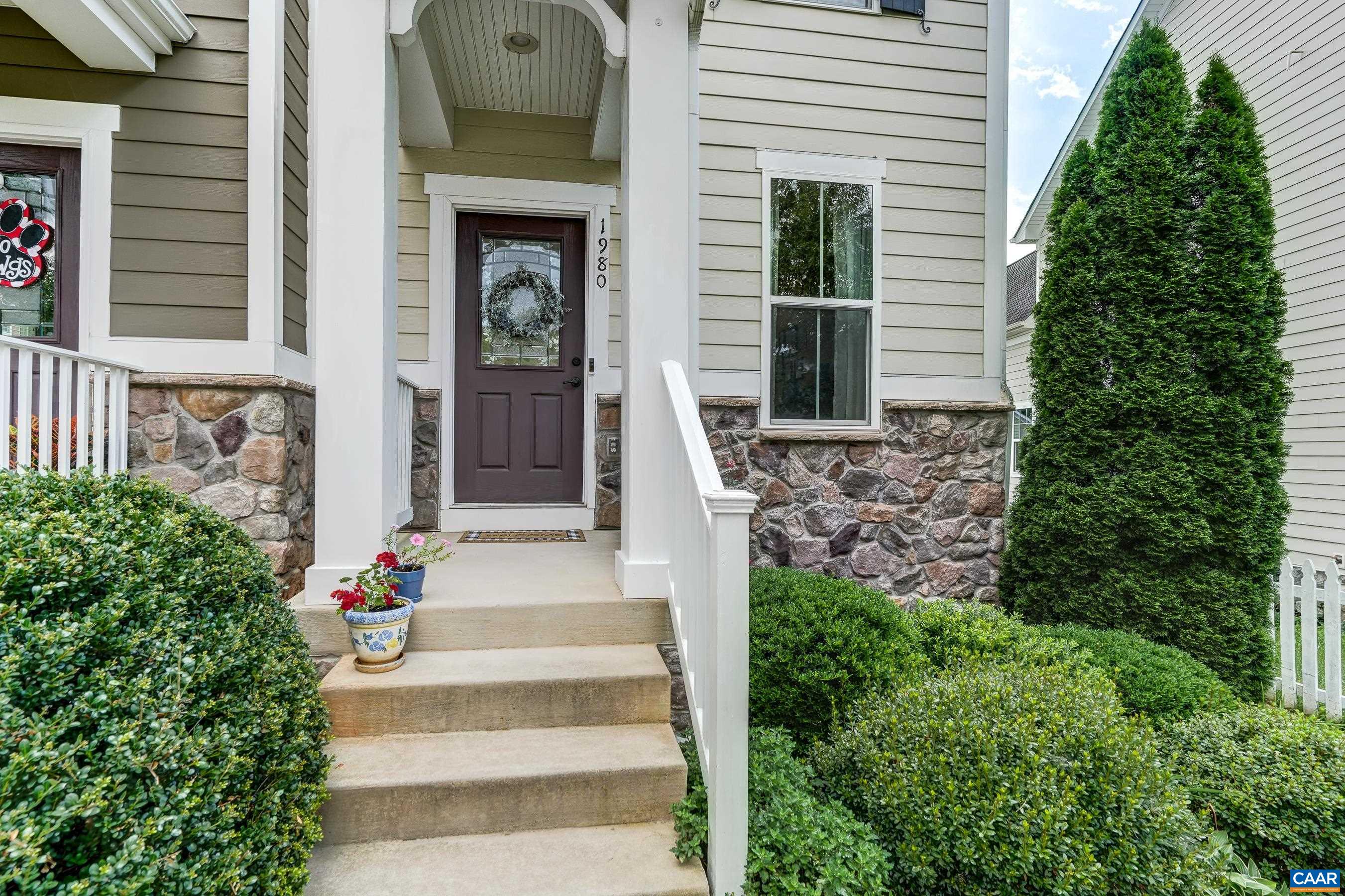 Welcoming front porch.