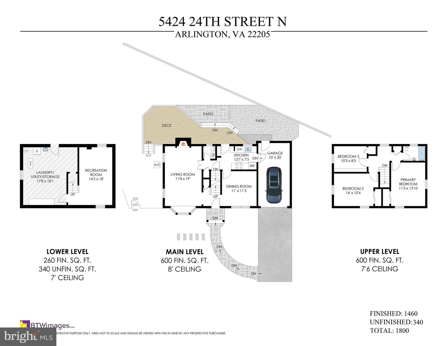 5424 24TH ST N, ARLINGTON, Virginia 22205, 3 Bedrooms Bedrooms, ,1 BathroomBathrooms,Residential,For sale,5424 24TH ST N,VAAR2063700 MLS # VAAR2063700